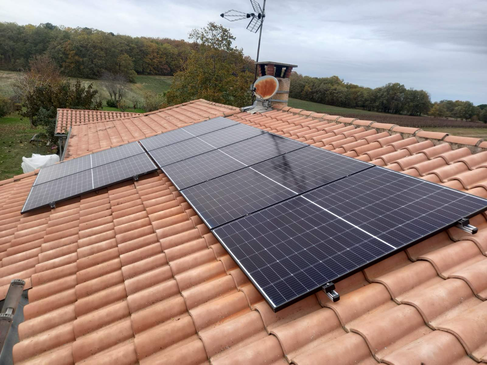 Installation photovoltaique proche de Toulouse, en Haute-Garonne