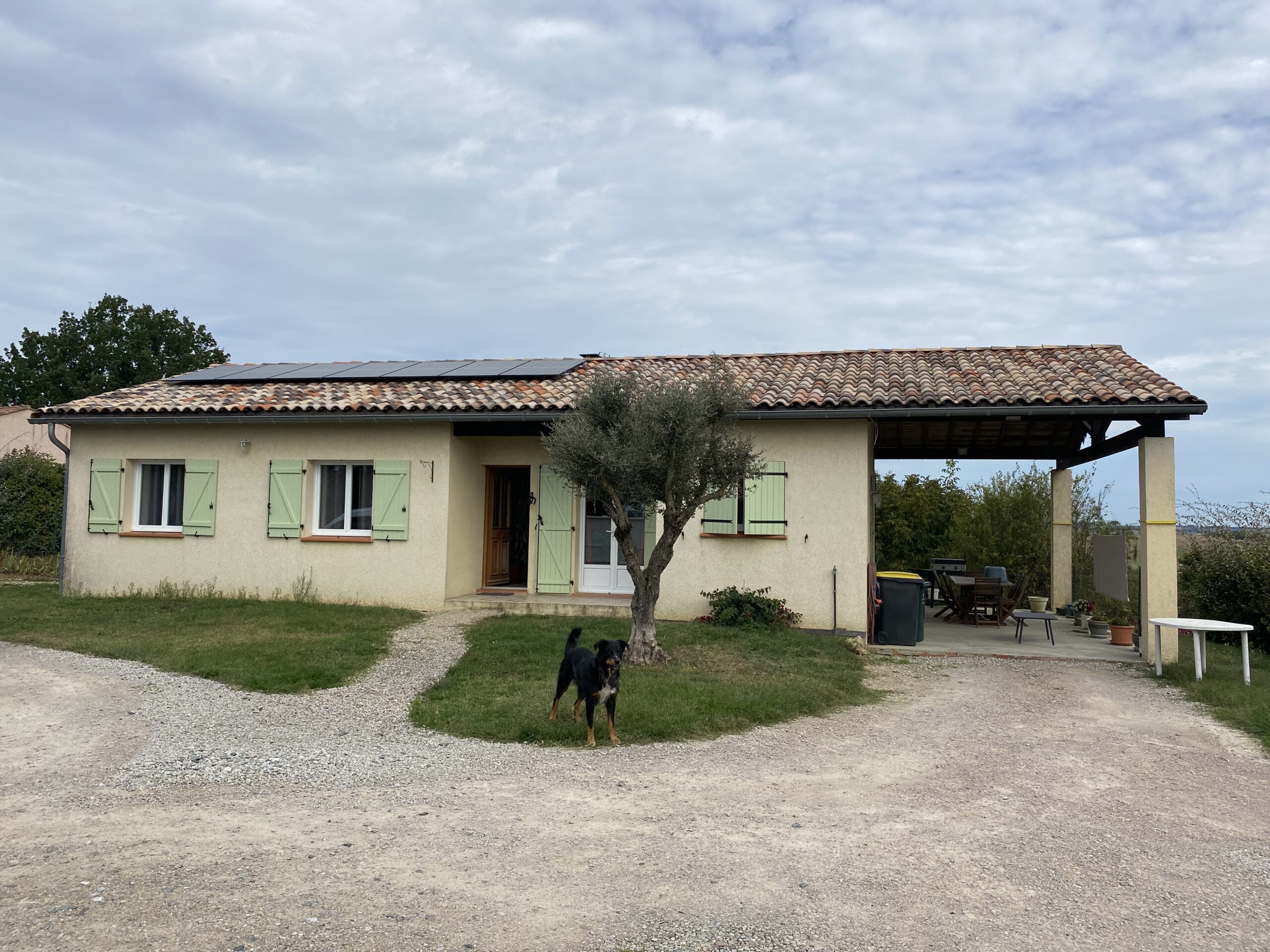 Panneaux solaires proche d'Albi, à Grazac dans le Tarn.